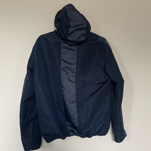 Share T by Alexander Wang anorak/windbreaker hoodie, navy, M (marked size XS) - Picture 2 of 9